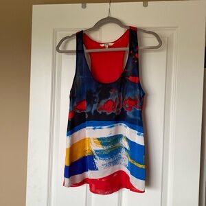 BB Dakota oversized tank top, 100% polyester. Size small.